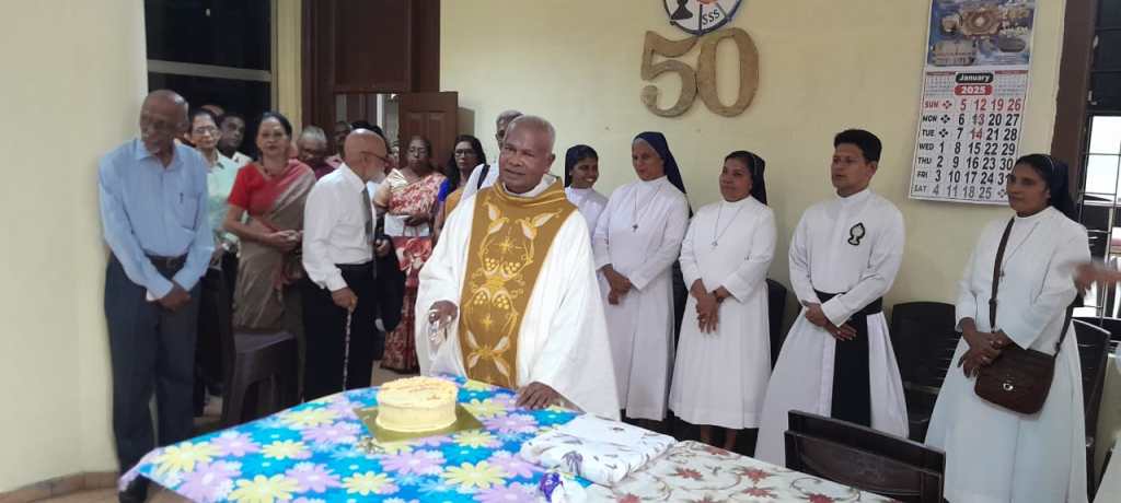 Celebrating 50 Years of Eucharistic Dedication: Rev. Fr. Ignatius Saverimuttu,&nbsp;SSS